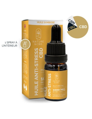 Huile CBD Anti-Stress - 10% - Nature & CBD